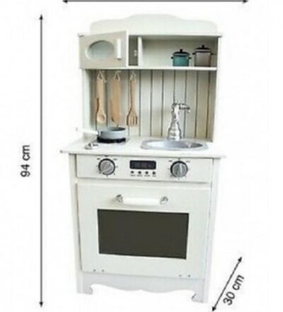 GIOCHERIA® PREZZO PAZZO - CUCINA LEGNO H90 C/ACCESSORI